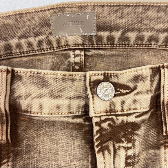 MOTHER Jeans The Swiss Army Desperado Heel Jeans in Tan Sz 28 NWT - Picture 14 of 16